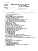 ĐỀ KIỂM TRA 7