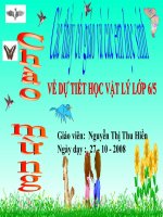 Tiết 10: Lực đàn hồi