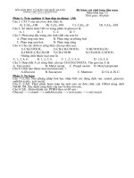 Khao sat dau nam 3 khoi + dap an