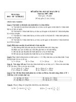 Đề kiểm tra HK II lớp 12