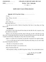 Đoơn Xin Vào Công Đoàn