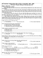 Đề thi chọn hoc sinh giỏi lớp 4- Trung Chính A