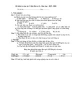 Đề kiểm tra học kì 1