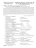 Đề thi HK II_Văn 8