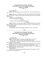 Một số đề kiểm tra HK II Ngữ văn 11