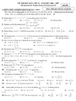 Đề thi HK II lớp 10