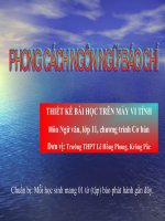 Tiết 47: Phong cách ngôn ngữ báo chí