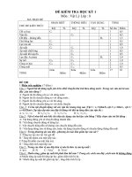 Noel 2008-Đề thi HK1& đáp án - Lý lớp 8 (Đề 06)