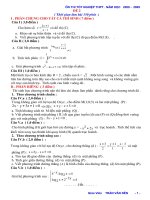 ĐỀ 2 ÔN THI TỐT NGHIỆP THPT 2009