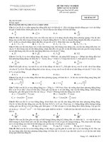 DE KHAO SAT CHAT LUONG DAU NAM