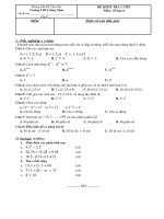 Đề kiểm tra chương 1