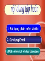 sử dụng phàn mềm MC MIx