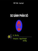tiết 78 so sánh hai phân số; lơp 6