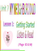 Unit 7 - Listen and Read