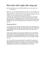 Rơi nước mắt vì giáo viên vùng cao