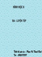 Luyện tập Hình học 6