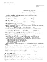 Kiem tra toan 9 HKI 08-09