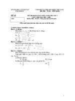 Đề KT học kỳ lớp 8-9 của SGD Thanh Hóa