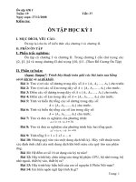 Ôn tập học kỳ I Tin 10 (tiết 37)