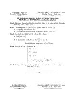 Đề thi chọn HSG Trường THPT Phan Đăng Lưu NA năm 08-09