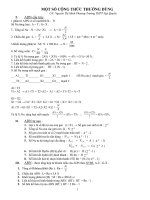 Một số công thức DT cấp độ phân tử