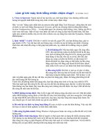 máy tính chậm chạp