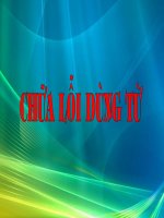 Chữa lỗi dùng từ