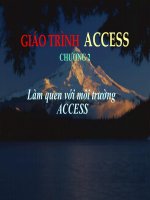 Làm quen với acess