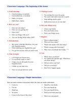 Useful Classroom Expressions for Teachers