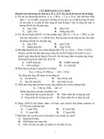 Cau hoi trac nghiem 11 so 3 (THPT Vinh Xuong)