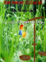 Bai 6: Dinh Dang Trang Tinh- Cuc Hot