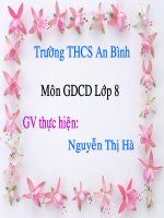 BÀI 8 : HỌC HỎI CÁC DÂN TỘC