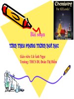 Tính theo phương trình hoá học