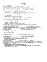 BÀI TẬP PHƯƠNG TRÌNH MẶT PHẲNG