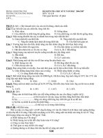 Kiểm tra kỳ II Vật lý 8