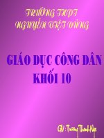 Bài 1: Thế giới quan duy vật và phương pháp luận biện chứng