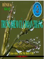 Tiết 12 Hình 6:Trung điểm của đoạn thẳng