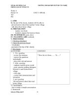 Giáo án anh văn 9