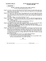 Đề thi HSG tỉnh Bảng B môn GDCD