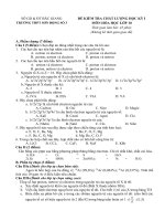 Đề thi học kỳ 1