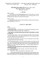 Đề thi -đáp án học kì I (văn- NC,năm 2008-2009)