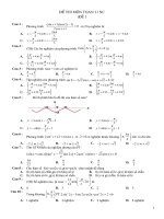 De thi mon Toan 11 NC - De 1