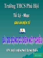 bài 28: ĐỘNG CƠ ĐIỆN MỘT CHIỀU