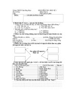 đề kiểm tra kỳ II