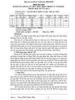 báo cáo sơ kết 2008-2009