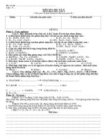 đề bài kiểm tra học kỳ II