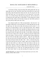 Hoàng Cầm : Người gọi đò từ những bờ bến lạ !