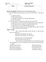 Đề kiểm tra Văn học 45 phút Tuần 29