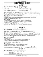 ôn tập hè Toán 8