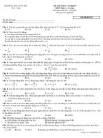 đề thi khảo sát phàn cơ khối 12 CT mới